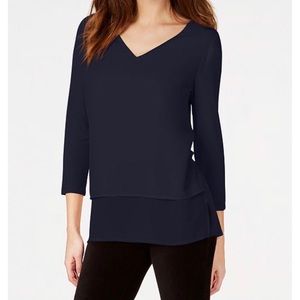 NWT Michael Kors long sleeve flowy v-neck